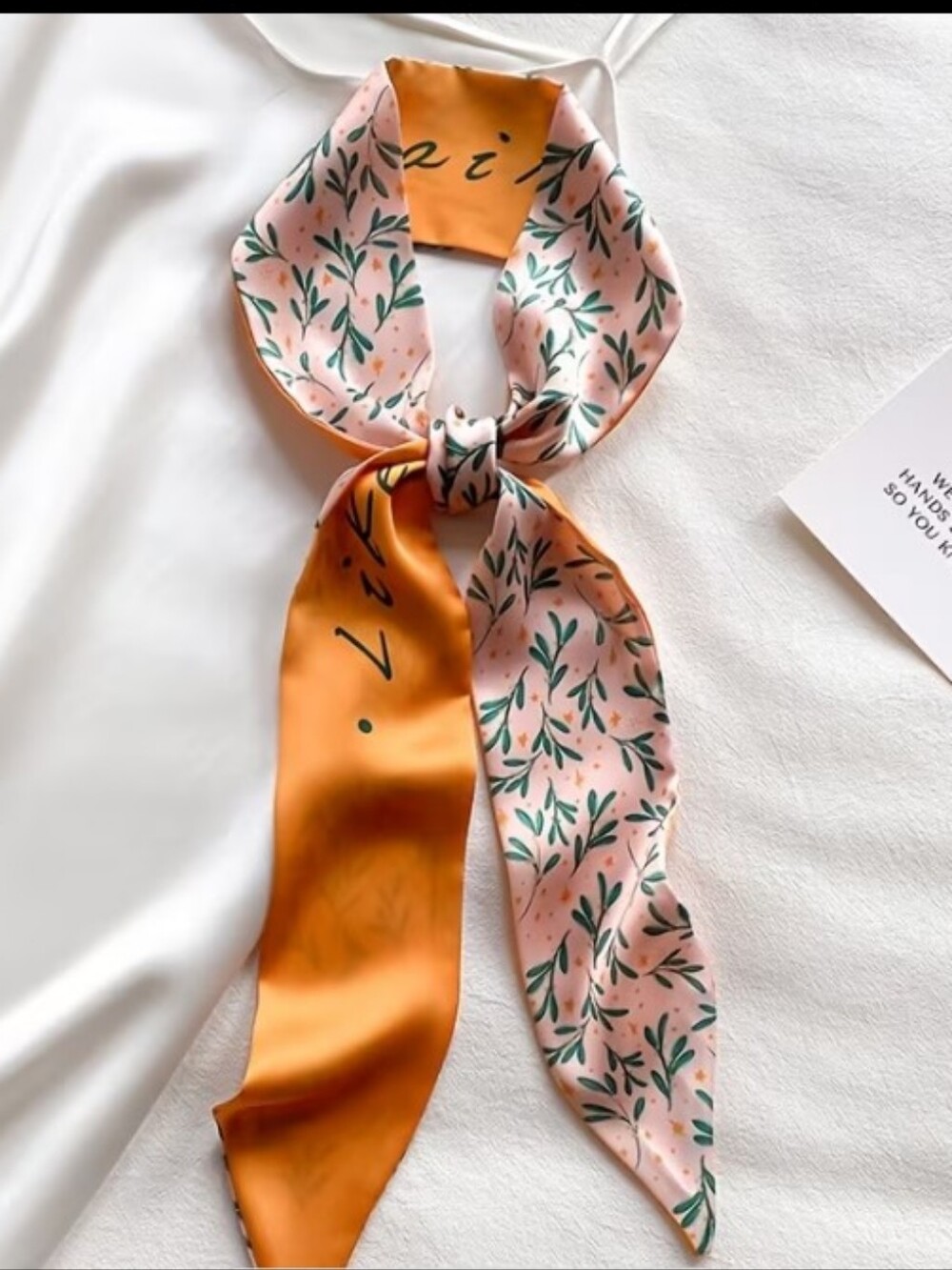 Long Floral Twilly Scarf